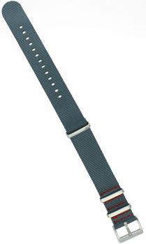 Pasek do zegarka NATO 016 w kolorze niebieskim. Nylonowy, parciany, długość 27 cm, szerokość mocowania 20 mm lub 22 mm. Idealny do zegarków sportowych i casualowych.1.jpg